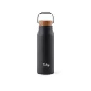 Termos 300 ml, 2401E16541, Vinga, 18.6xØ6 cm, Otel, Lemn, Negru