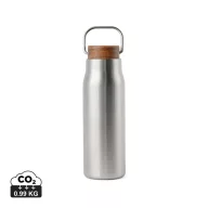   Termos 300 ml, 2401E16545, Vinga, 18.6xØ6 cm, Otel, Lemn, Argintiu
