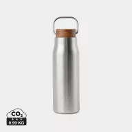   Termos 300 ml, 2401E16545, Vinga, 18.6xØ6 cm, Otel, Lemn, Argintiu