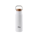 Termos 300 ml, 2401E16546, Vinga, 18.6xØ6 cm, Otel, Lemn, Alb