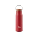 Termos 300 ml, 2401E16544, Vinga, 18.6xØ6 cm, Otel, Lemn, Rosu