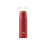   Termos 300 ml, 2401E16544, Vinga, 18.6xØ6 cm, Otel, Lemn, Rosu