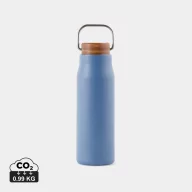   Termos 300 ml, 2401E16542, Vinga, 18.6xØ6 cm, Otel, Lemn, Albastru