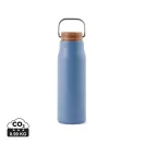 Termos 300 ml, 2401E16542, Vinga, 18.6xØ6 cm, Otel, Lemn, Albastru