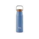 Termos 300 ml, 2401E16542, Vinga, 18.6xØ6 cm, Otel, Lemn, Albastru
