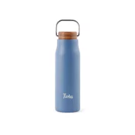   Termos 300 ml, 2401E16542, Vinga, 18.6xØ6 cm, Otel, Lemn, Albastru