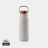   Termos 300 ml, 2401E16543, Vinga, 18.6xØ6 cm, Otel, Lemn, Gri