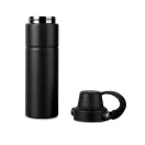 Termos 600 ml, 2509E17007, Vinga, 25.8xØ 7.2 cm, Otel, Polipropilena, Negru