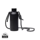 Sticla termos 400 ml, Vinga, 2601E14775, 19.2xØ7.4 cm, Otel, Poliester, Negru