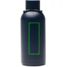 Sticla termos 400 ml, Vinga, 2601E14777, 19.2xØ7.4 cm, Otel, Poliester, Albastru Navy