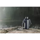 Sticla termos 400 ml, Vinga, 2601E14777, 19.2xØ7.4 cm, Otel, Poliester, Albastru Navy