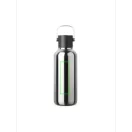 Sticla termos, Vinga, 2610E19370, 600 ml, Cu maner, 22.4xØ7.8 cm, Otel inoxidabil, Polipropilena, Argintiu, Gri