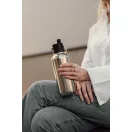 Sticla termos, Vinga, 2610E19370, 600 ml, Cu maner, 22.4xØ7.8 cm, Otel inoxidabil, Polipropilena, Argintiu, Gri