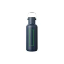 Sticla termos, Vinga, 2610E19369, 600 ml, Cu maner, 22.4xØ7.8 cm, Otel inoxidabil, Polipropilena, Albastru Navy