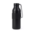 Sticla termos, Vinga, 2610E19373, 500 ml, Cu maner, 19.5xØ6.5 cm, Otel inoxidabil, Negru