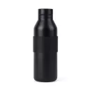 Sticla termos, Vinga, 2610E19373, 500 ml, Cu maner, 19.5xØ6.5 cm, Otel inoxidabil, Negru