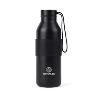   Sticla termos, Vinga, 2610E19373, 500 ml, Cu maner, 19.5xØ6.5 cm, Otel inoxidabil, Negru