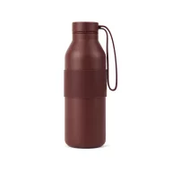   Sticla termos, Vinga, 2610E19374, 500 ml, Cu maner, 19.5xØ6.5 cm, Otel inoxidabil, Rosu Burgundy