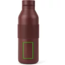 Sticla termos, Vinga, 2610E19374, 500 ml, Cu maner, 19.5xØ6.5 cm, Otel inoxidabil, Rosu Burgundy