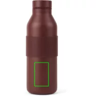   Sticla termos, Vinga, 2610E19374, 500 ml, Cu maner, 19.5xØ6.5 cm, Otel inoxidabil, Rosu Burgundy