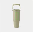 Cana termos 880 ml, 2410E25364, Vinga, 24.1 x ø 10.5 cm, Otel, Verde