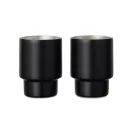 Set 2 cani, 16 ml, 2509E17391, Vinga, 8.5xØ 6.5 cm, Otel, Negru