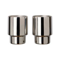   Set 2 cani, 16 ml, 2509E17392, Vinga, 8.5xØ 6.5 cm, Otel, Argintiu mirror