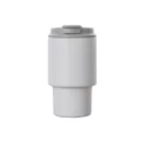 Cana de voiaj, 350 ml, 2509E17396, Vinga, 15xØ 8 cm, Otel, Polipropilena, Alb