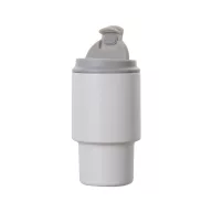   Cana de voiaj, 350 ml, 2509E17396, Vinga, 15xØ 8 cm, Otel, Polipropilena, Alb