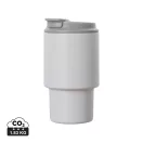 Cana de voiaj, 350 ml, 2509E17396, Vinga, 15xØ 8 cm, Otel, Polipropilena, Alb