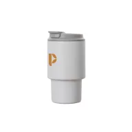   Cana de voiaj, 350 ml, 2509E17396, Vinga, 15xØ 8 cm, Otel, Polipropilena, Alb