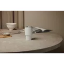 Cana de voiaj, 350 ml, 2509E17396, Vinga, 15xØ 8 cm, Otel, Polipropilena, Alb