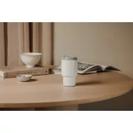   Cana de voiaj, 350 ml, 2509E17396, Vinga, 15xØ 8 cm, Otel, Polipropilena, Alb
