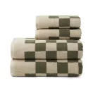 Set 4 prosoape, 135 x 65 cm, Vinga, 2410E21807, Bumbac, Verde