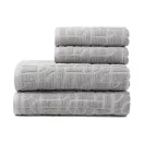 Set 4 prosoape, 135 x 65 cm, Vinga, 2410E21809, Bumbac, Gri
