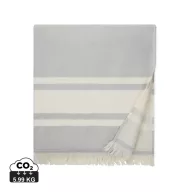   Prosop de plaja, 2401E16681, Vinga, 180x80x3 cm, Bumbac, Poliester, Gri