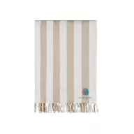   Prosop de plaja, 2502E14174, Vinga, 180 x 80 cm, Bumbac, Poliester, Bej