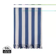   Prosop de plaja, Vinga, 2601E14771, 180x180 cm, Bumbac, Poliester, Albastru