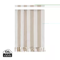   Prosop de plaja, Vinga, 2601E14770, 180x180 cm, Bumbac, Poliester, Bej
