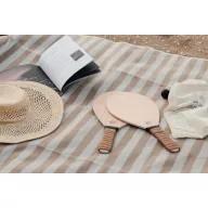   Set tenis de plaja, 2401E16561, Vinga, 44x20x0.8 cm, Lemn, Poliuretan, Maro