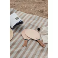   Set tenis de plaja, 2401E16561, Vinga, 44x20x0.8 cm, Lemn, Poliuretan, Maro