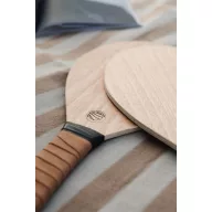   Set tenis de plaja, 2401E16561, Vinga, 44x20x0.8 cm, Lemn, Poliuretan, Maro