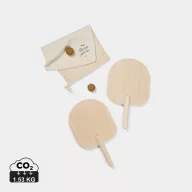   Set tenis de plaja, 2401E16602, Vinga, 40x26x3 cm, Lemn, Maro