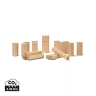 Joc Kubb, 2502E15036, Vinga, 3 x 3 x 10 cm, Lemn, Maro