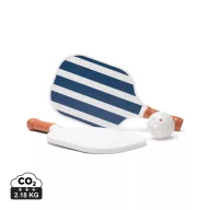   Set pickleball, Vinga, 2601E14767, 40x20x1.2 cm, Lemn, Poliuretan, Albastru Navy