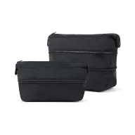   Geanta de cosmetice expandabila, Vinga, 2610E19130, Compartimentata, 33x13.3x23.5 cm, rPET, Poliester, Negru