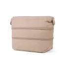 Geanta de cosmetice expandabila, Vinga, 2610E19132, Compartimentata, 33x13.3x23.5 cm, rPET, Poliester, Bej Greige