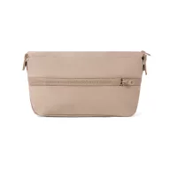   Geanta de cosmetice expandabila, Vinga, 2610E19132, Compartimentata, 33x13.3x23.5 cm, rPET, Poliester, Bej Greige