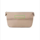 Geanta de cosmetice expandabila, Vinga, 2610E19132, Compartimentata, 33x13.3x23.5 cm, rPET, Poliester, Bej Greige