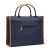 Sacosa pentru cumparaturi, 2401E16536, Vinga, 42x17x33.5 cm, Bumbac, Poliester, Albastru navy